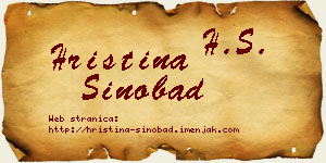 Hristina Sinobad vizit kartica